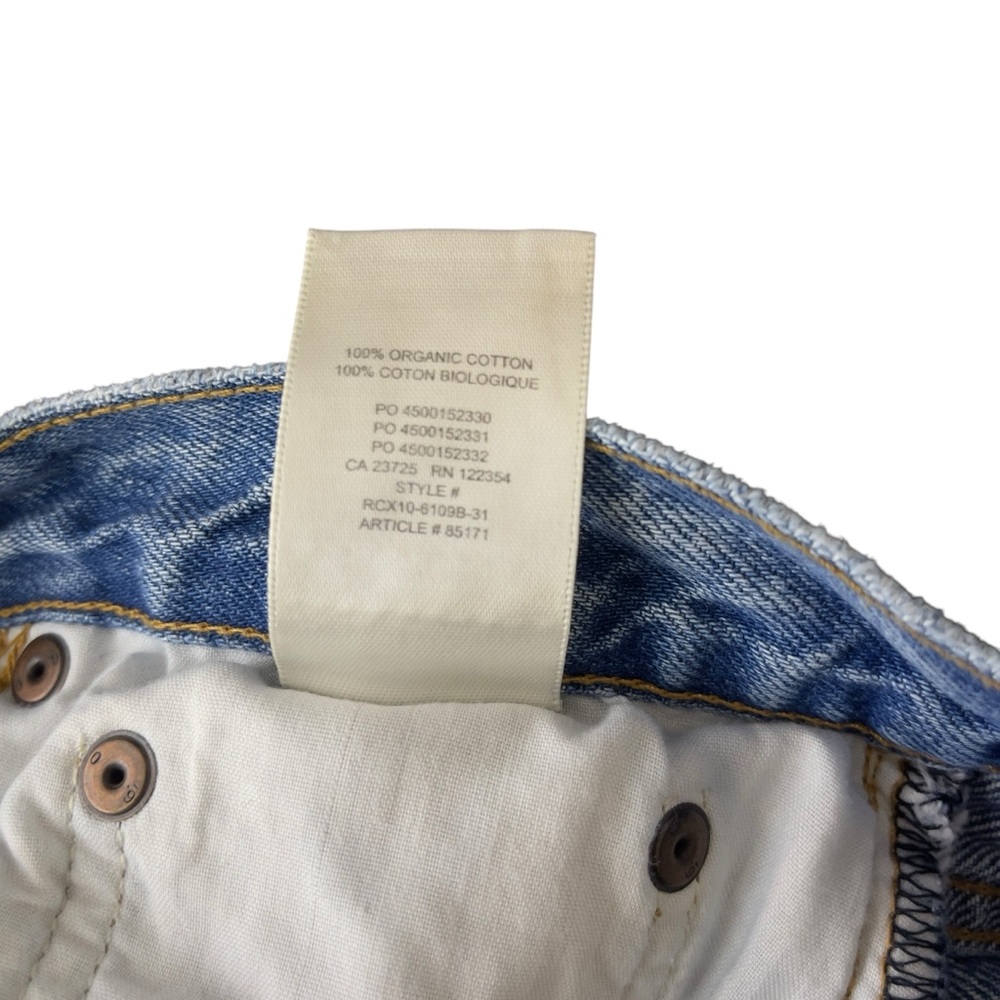 Aritzia Denim Forum Marianne Mid Loose Flare 32L size 27 Medium Wash - Picture 12 of 12